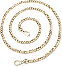 Bag Chain 120 cm Replacement Metal Chain for Shoulder Bag with Buckle for DIY Handbags, Clutches, Shoulder Bags, 7.2 mm