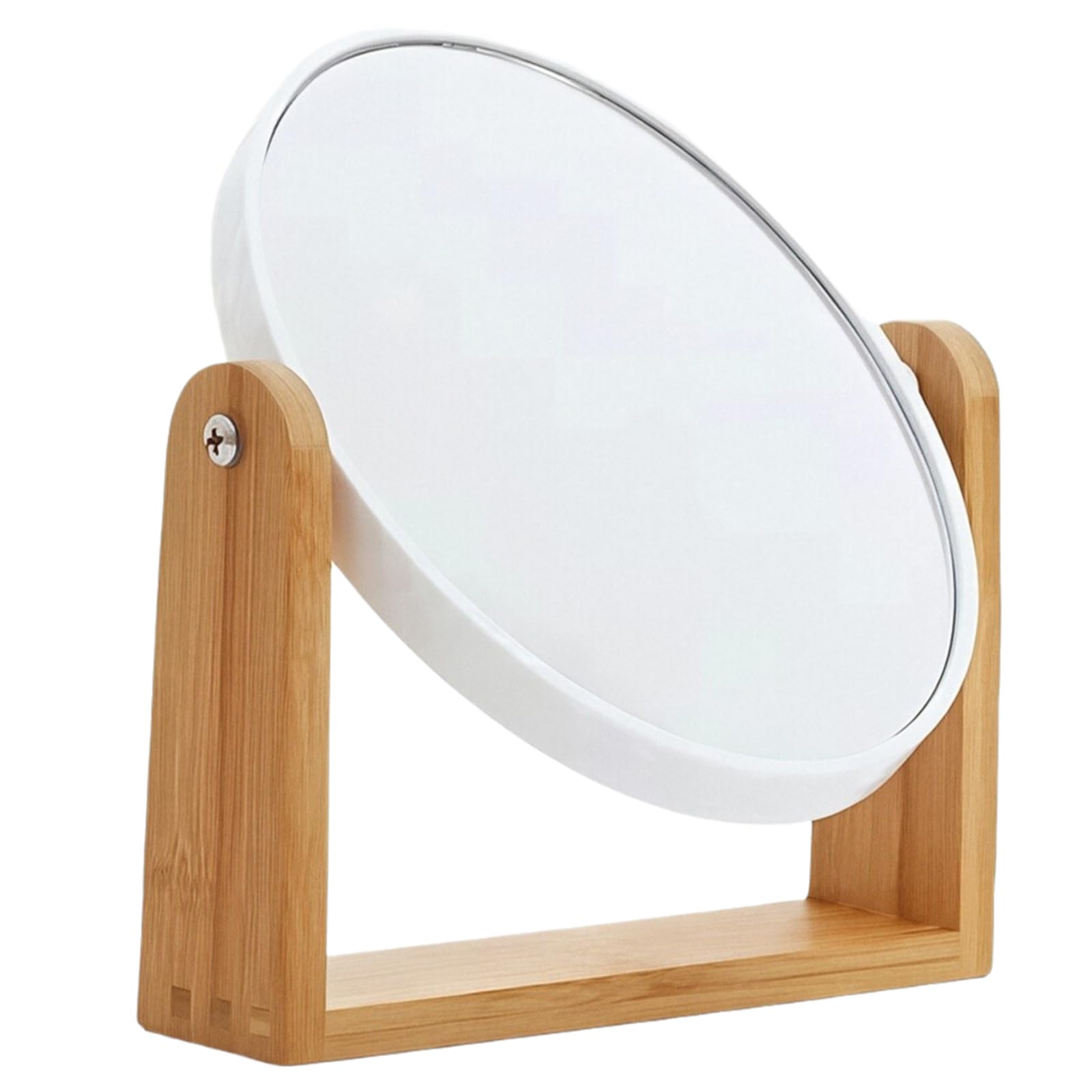8 Inch Double-Sided Vanity Mirror, 360 Swivel Magnifying Mirror (Round)