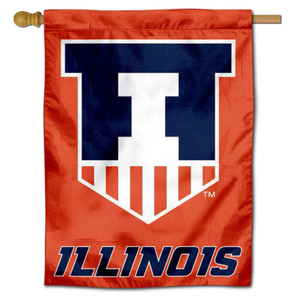 Illinois Fighting Illini Victory Badge House Flag Banner