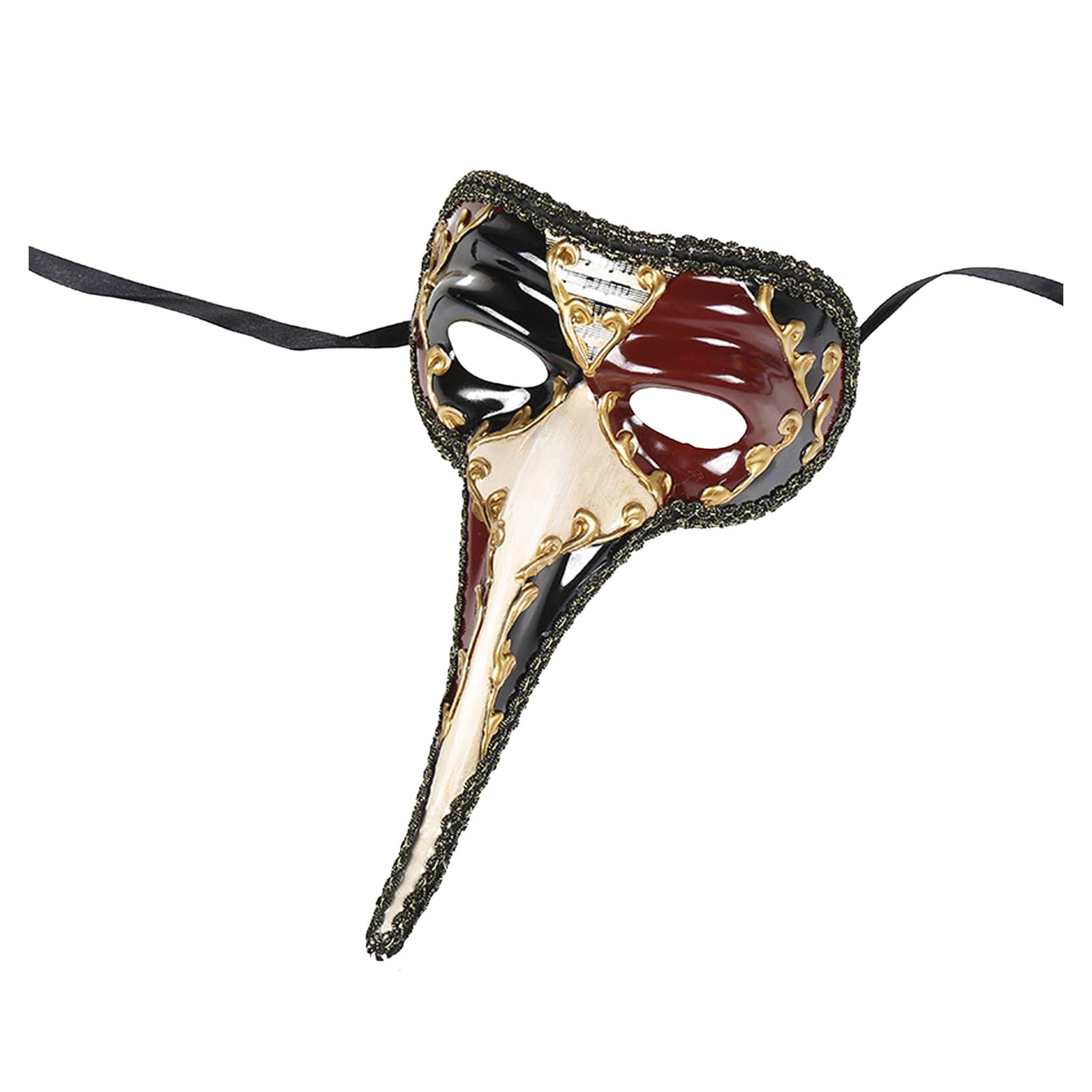 Masquerade Mask Elegant Long Nose Carnival for Masquerade and Performance Facepiece