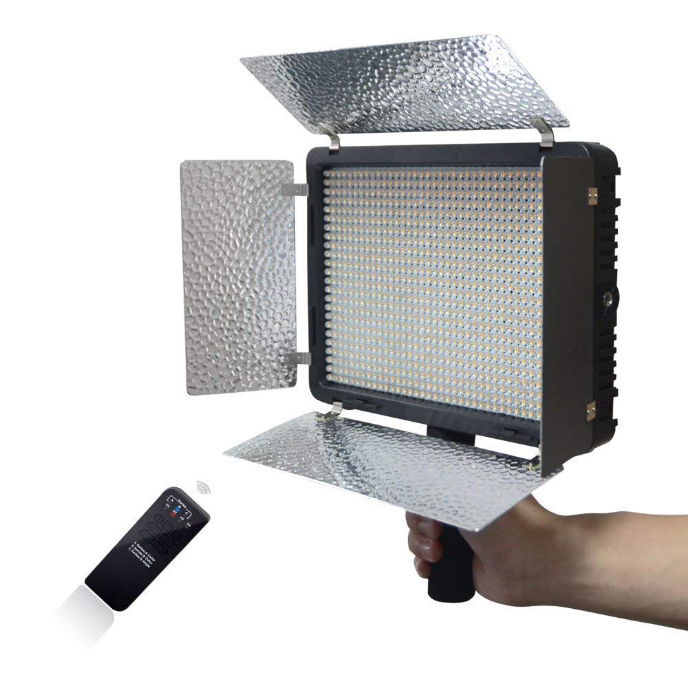 Mcoplus LED-520 Video Lighting Kits, High Brightness Video Lights 3200-5500K Led Light Panel for Photography Video Lighting Studio Interview Portrait,