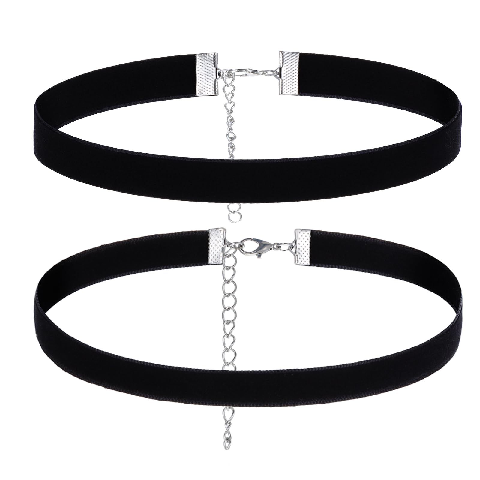 Cobee 5 sztuk czarnych naszyjników typu choker, czarny pasek, naszyjnik dla kobiet i dziewcząt, do tańca, na Halloween, urodziny, imprezę, cosplay