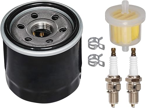 HIFROM Filtro de aceite de repuesto 120-4276 con filtro de combustible Saprk Kit de enchufe compatible con Toro ZS SW SS MX SWX HD Timecutter 74657