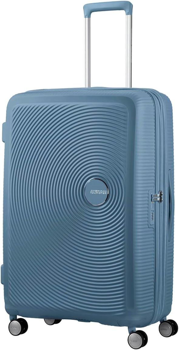 American Tourister Mala de Viagem Curio Azul Grande Expansível