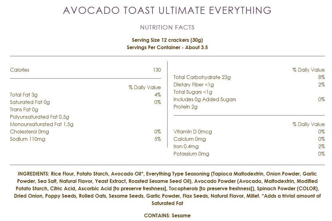 Crunchmaster 8 Pack Cracker Variety Pack – MultiSeed Roasted Garlic, MultiSeed Sea Salt, Multigrain White Cheddar, Avocado Toast S&P – Gluten Free Baked Crackers, 2 of Each Flavor