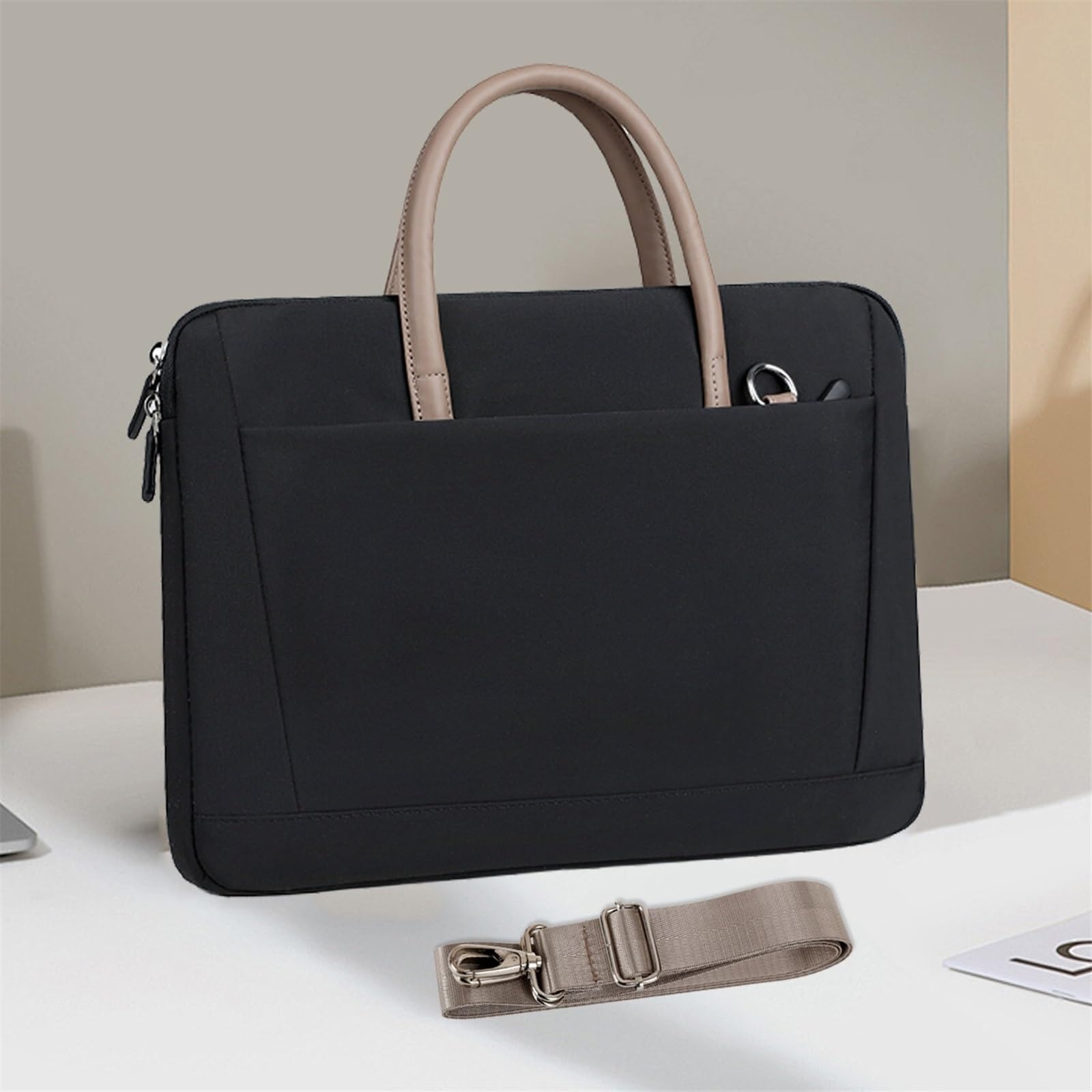 Business Laptop-Tragetasche mit Schultergurt und Griff. Laptop-Tasche for Reisen/Geschäft/Herren/Damen Aktentasche