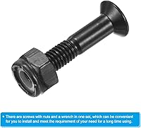 Vista 4 de PATIKIL Kit de herramientas para monopatín, tornillos de montaje, tornillos de cabeza hexagonal, juego de tuercas con llave para Longboard Cruiser