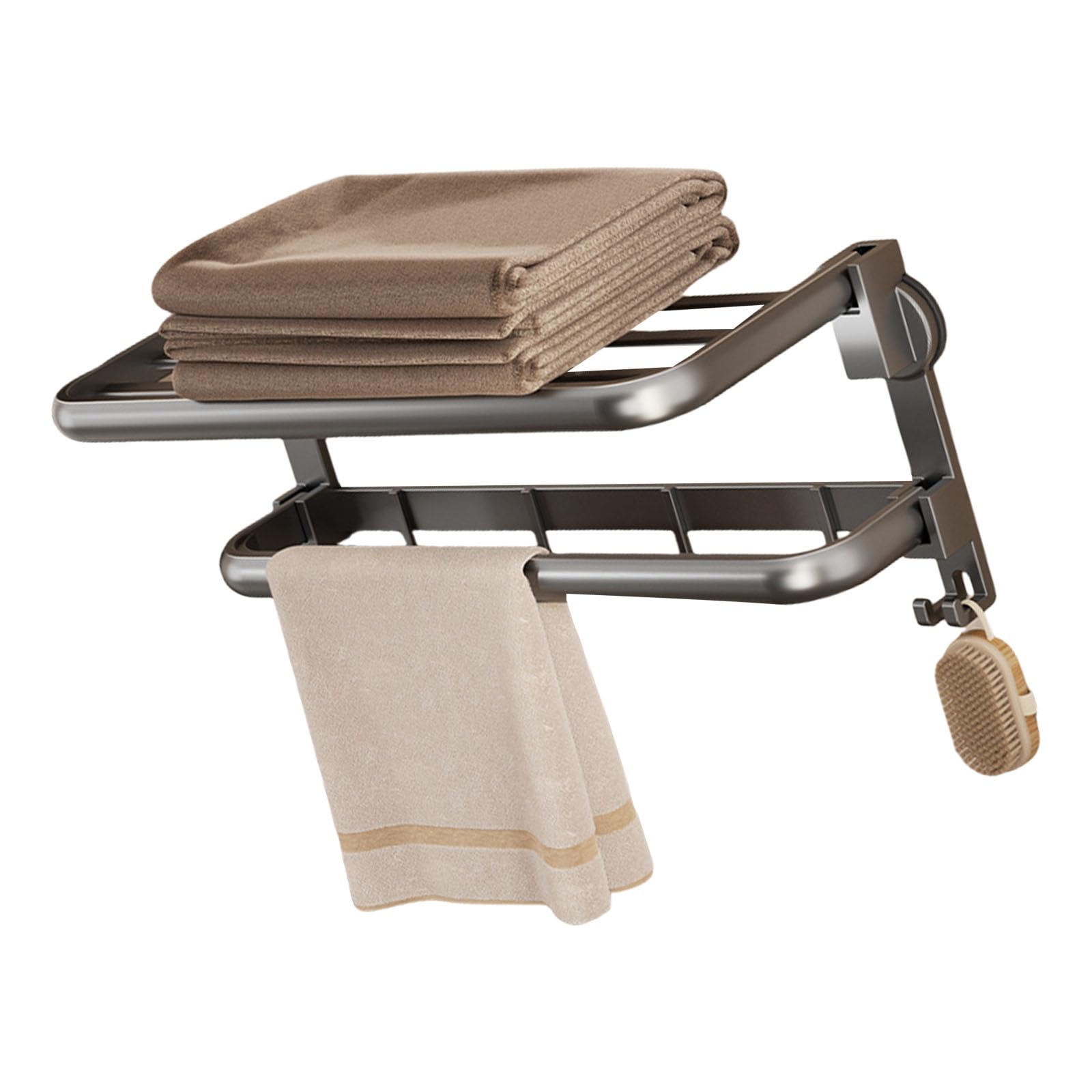 Strong Adhesive Suction Cup Towel Holders Without Holes Installation Bathroom Organization Space Efficient Bathroom Towel Rack