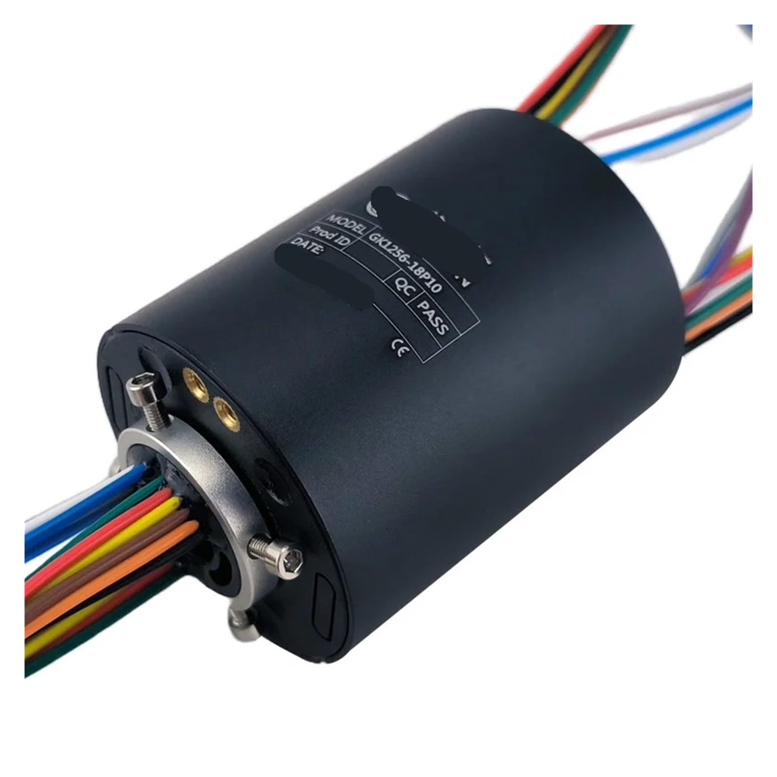 Anillo colector conductor de potencia pequeña GK1256-18P10, junta giratoria de 360 ​​grados, anillo colector industrial de alta precisión de 18 vías