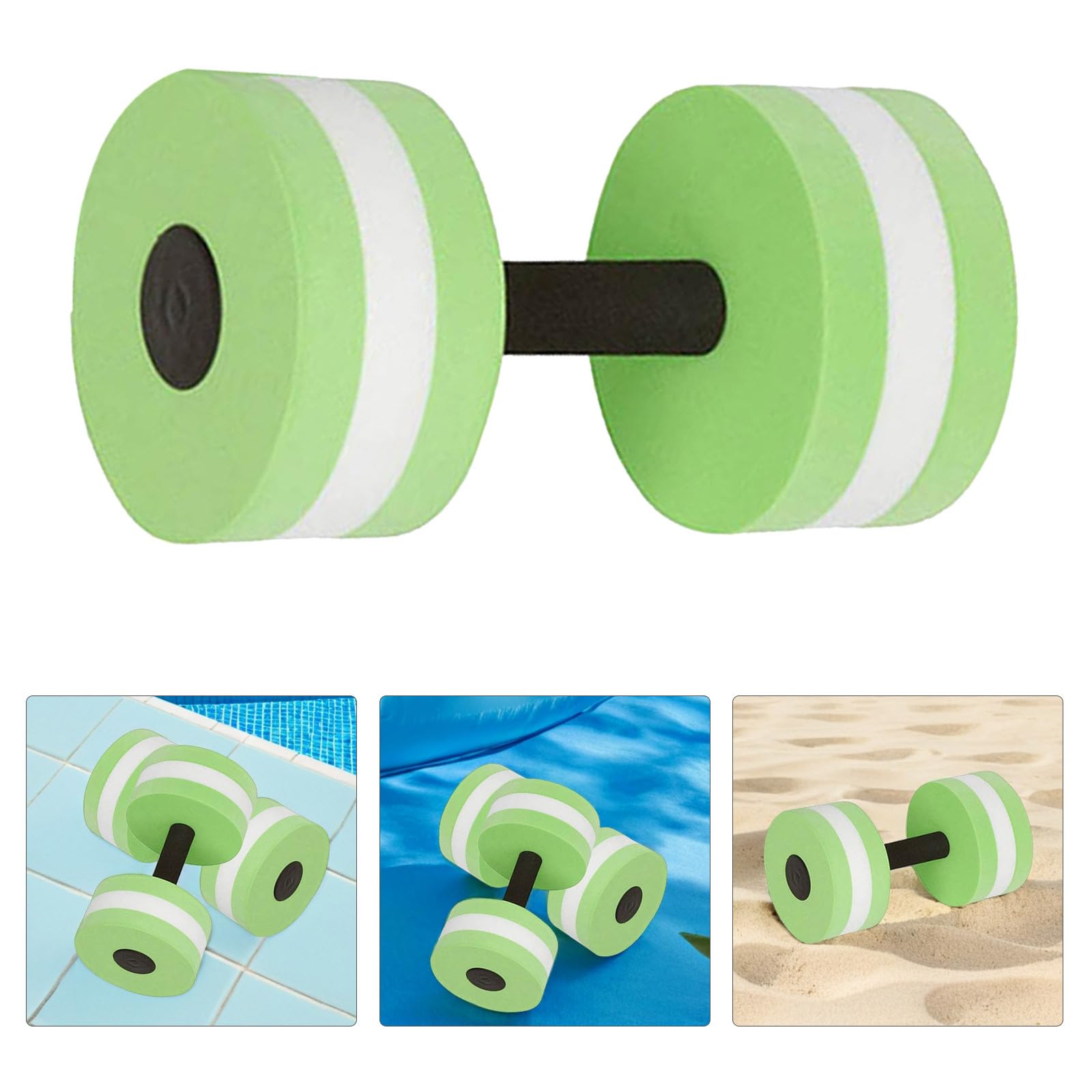 UPKOCH Manubri Acquatici 2 Pezzi in Eva per Esercizi in Acqua | Verdi, per Aqua e Water Walking, Set da Due Elementi per Allenamento in Piscina