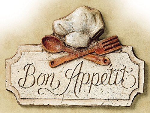 SHAWPRINT BON APPETIT Plaque murale en métal pour cuisine