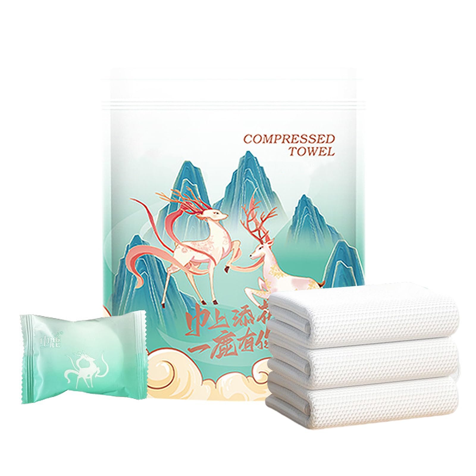 30 Pack Compressed Towels Disposable – Large 12x24 Inch Thick Washcloth Tablets, Portable Face & Body Towels for Travel, Camping, Hiking, Gym, Outdoor