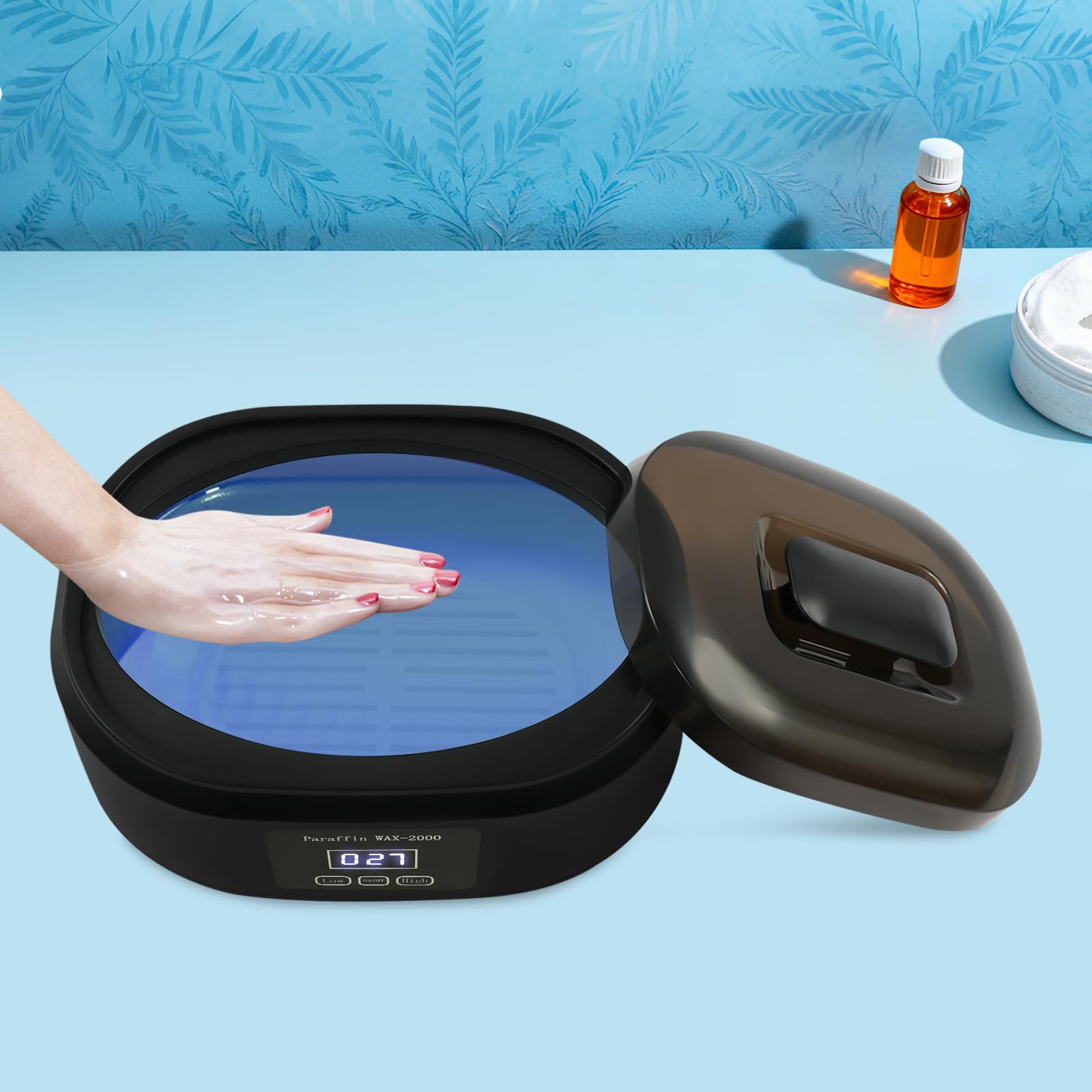 Bagno di paraffina per mani e piedi, 3400 ml, set da bagno di cera di paraffina, idratante per pelle secca e ruvida, ideale per la spa domestica, cura