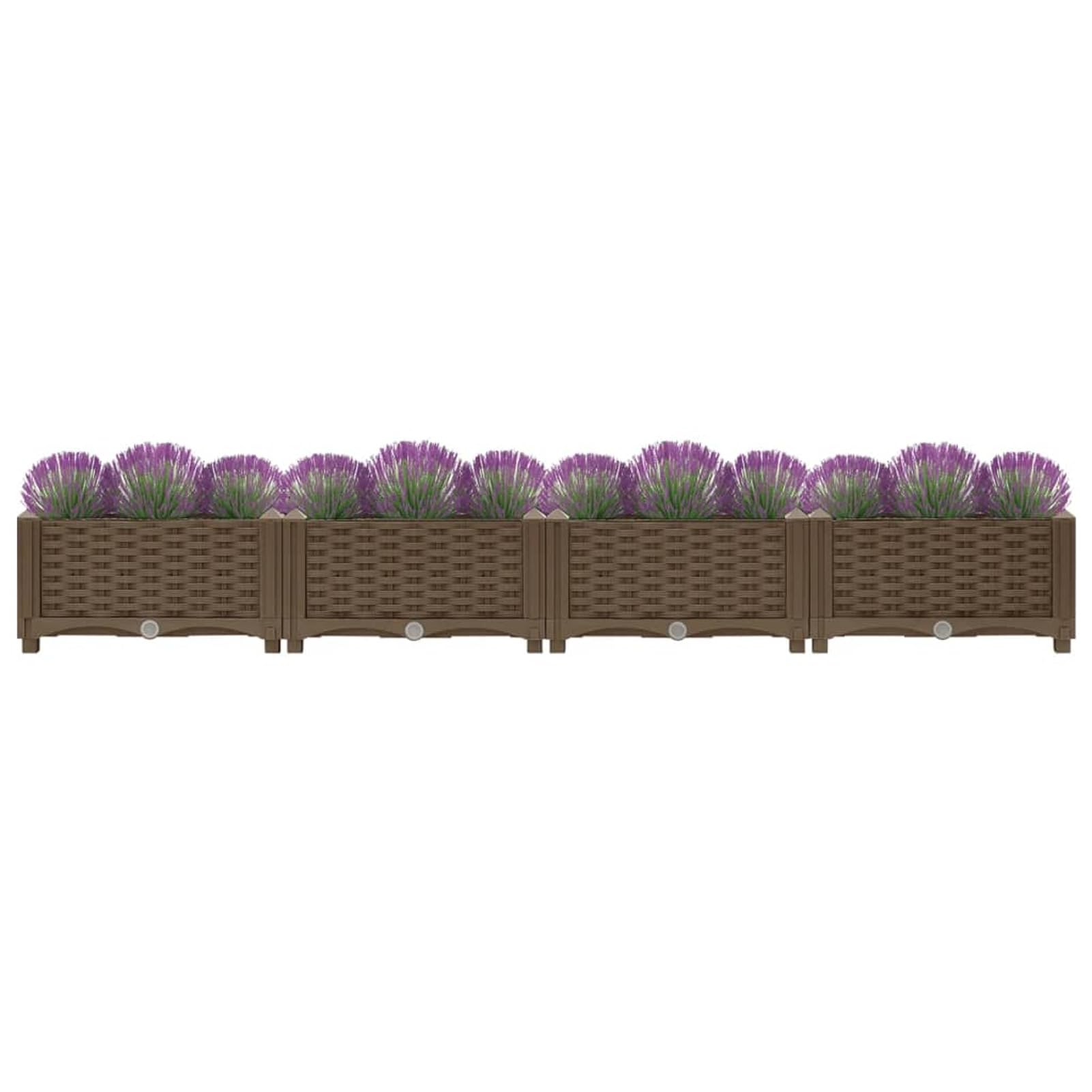 ShGaxin Arriate, Tavolo Da Coltivo, Orto Domestico, Coltivazione Di Piante Aromatiche, Arriate Da Giardino, 160x40x23 cm Polipropilene