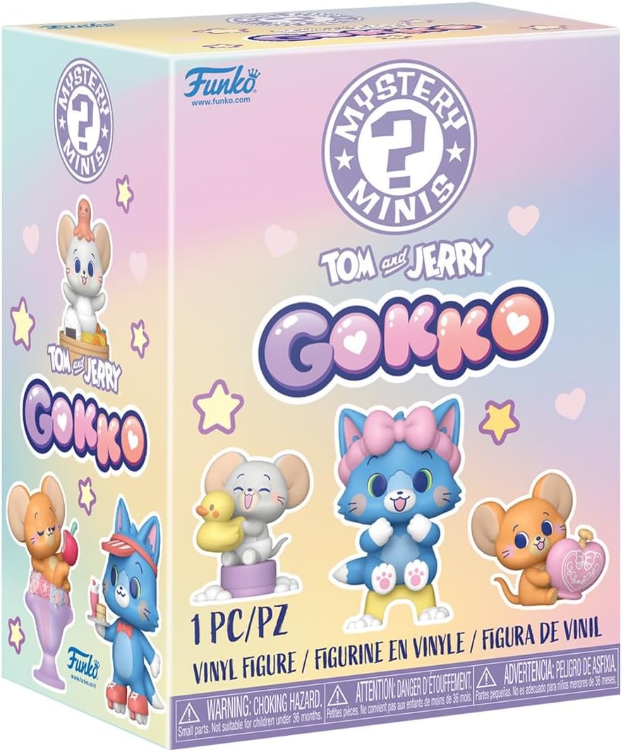Funko Mystery Mini: Tom & Jerry Gokko - Single Item Per Purchase - Collectable Vinyl Figure - Gift Idea - Official Merchandise - Toys for Kids & Adults - Cartoon Fans - Mini Figure for Collectors
