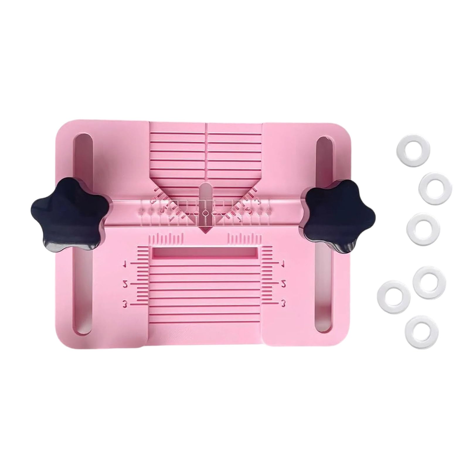 Alksubbm Earring Hole Punches Guide for Polymers Clay Craft Featuring Triangular and Rectangular Alignment Zones Polymers Clay Earring Hole Guide
