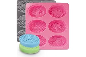 2PCS Bee Silicone Soap Molds Set
