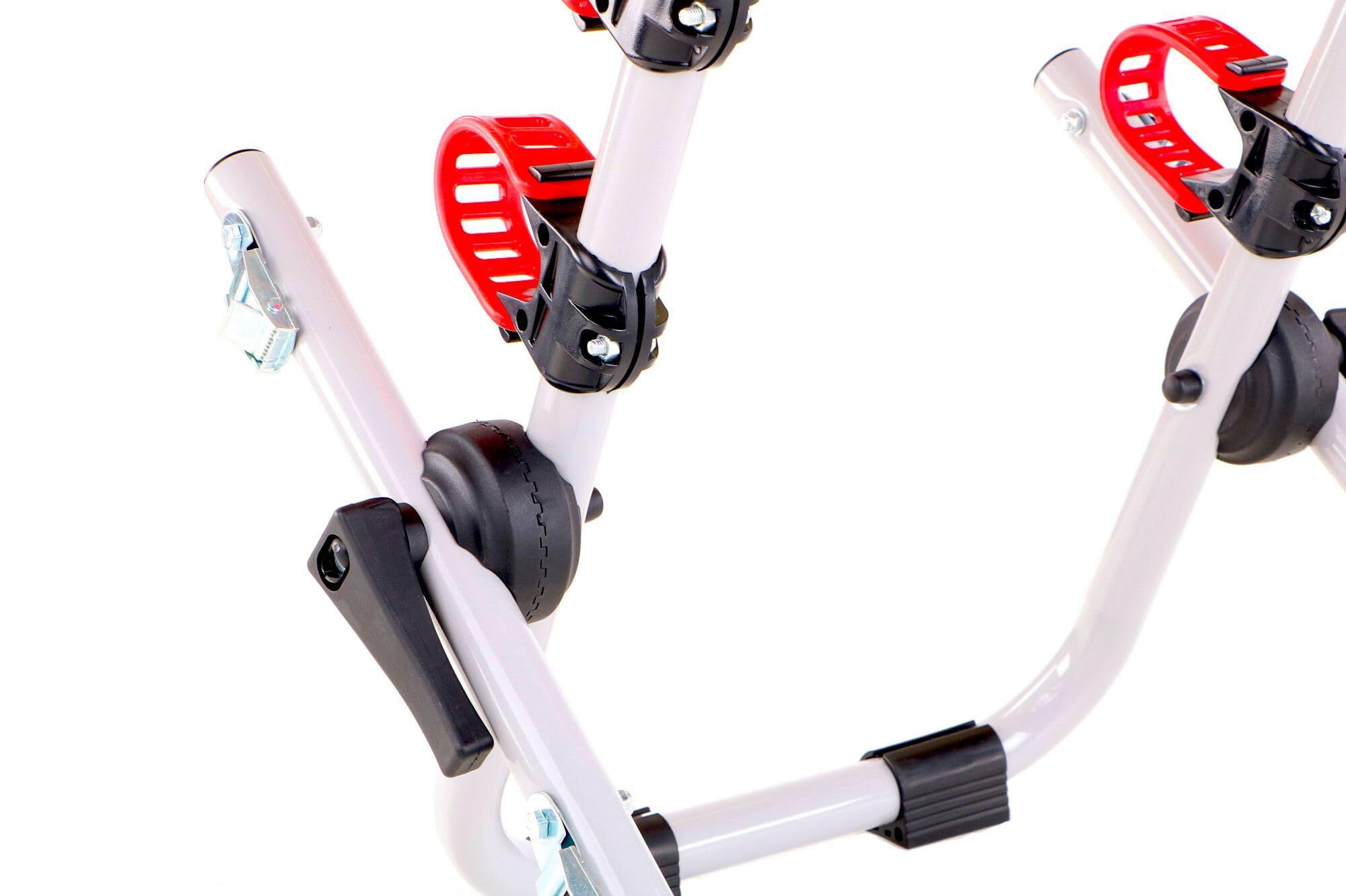 Bike 3 Trunk kompaktowy bagażnik rowerowy ze stali z łatwym mocowaniem na tylnych drzwiach