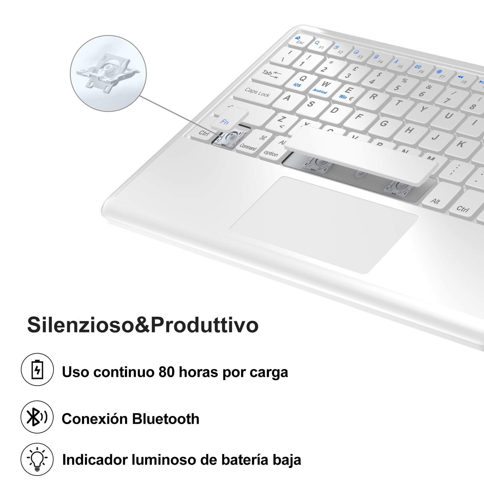 Custodia Tastiera per iPad Air 13 M4 2026/M3 2025/M2 2024 con Touchpad, Bluetooth Magnetica Staccabile, Cover Italiano QWERTY Retroilluminate Tastiera per iPad Air 13 Pollici M4/M3/M2, Verde scuro