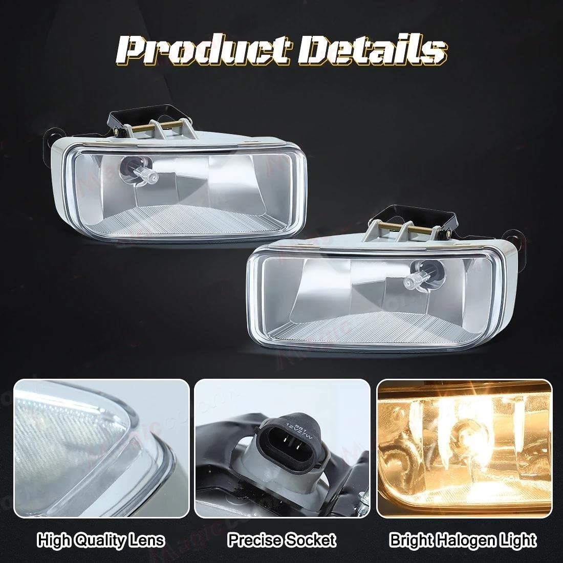 Fendinebbia a LED Per Chevy Per Silverado Per Tahoe Per Suburban 2007-2015 Fendinebbia Paraurti anteriore auto alogeni 12V Gruppo Fari Fendinebbia