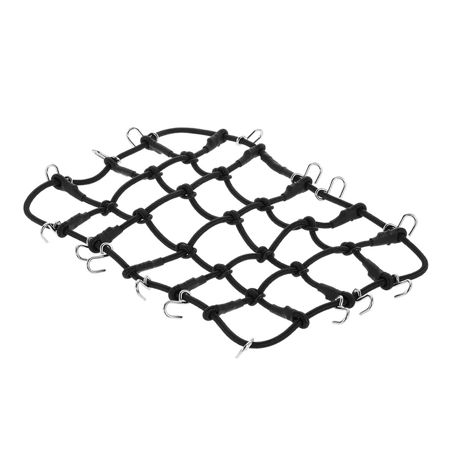 KEEDA Elastic Cargo Net with Hooks Scale Accessories for 1/10 RC Vehicles RC Crawler Car Truck Axial SCX10 D90 TRX4 (Black) - Image 4