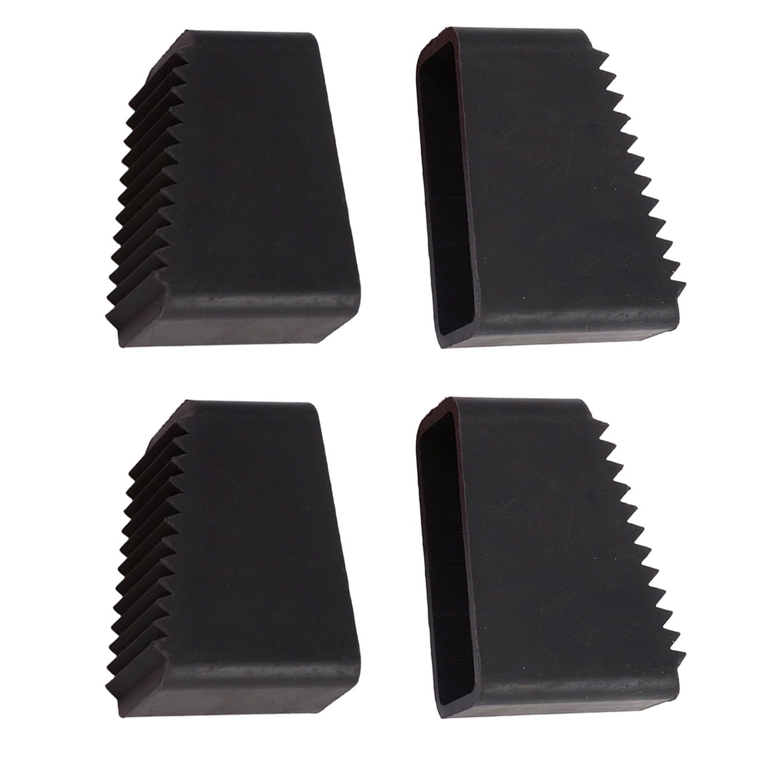 Tsophreniq Black 4Pcs Step Ladder Feet Cover Pad Rubber Foot Insulating Leg Bumper Accessories Feet Replacement Nonslip Step Foot