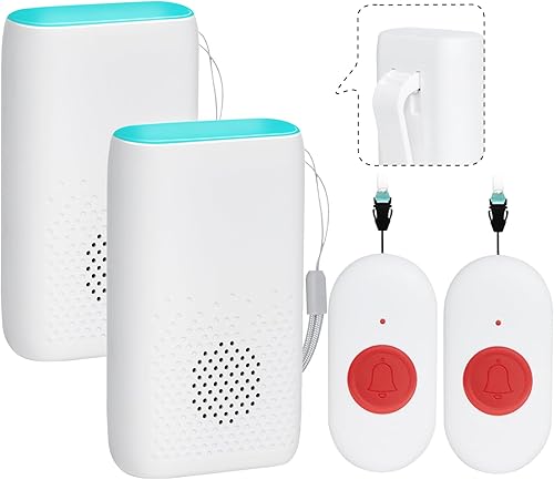Miniatura 7 de Paginador de cuidador inalámbrico Sistema de alerta de enfermería Botón de llamada SOS con vibración Paginador de alerta de llamada de enfermería