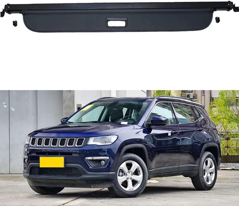 Fundas para maletero trasero de Jeep Compass 2017-2021, estante de privacidad 7