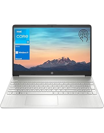 HP Notebook Laptop, 15.6" HD Touchscreen, Intel Core i3-1115G4 Processor, 32GB RAM, 1TB PCIe SSD, Webcam, Type-C, HDMI, SD Card Reader, Wi-Fi, Windows 11 Home, Silver