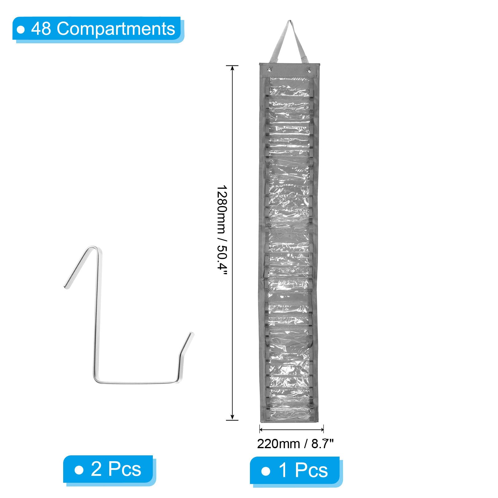 PATIKIL 48 Compartments Vinyl Roll Holder - Image 2