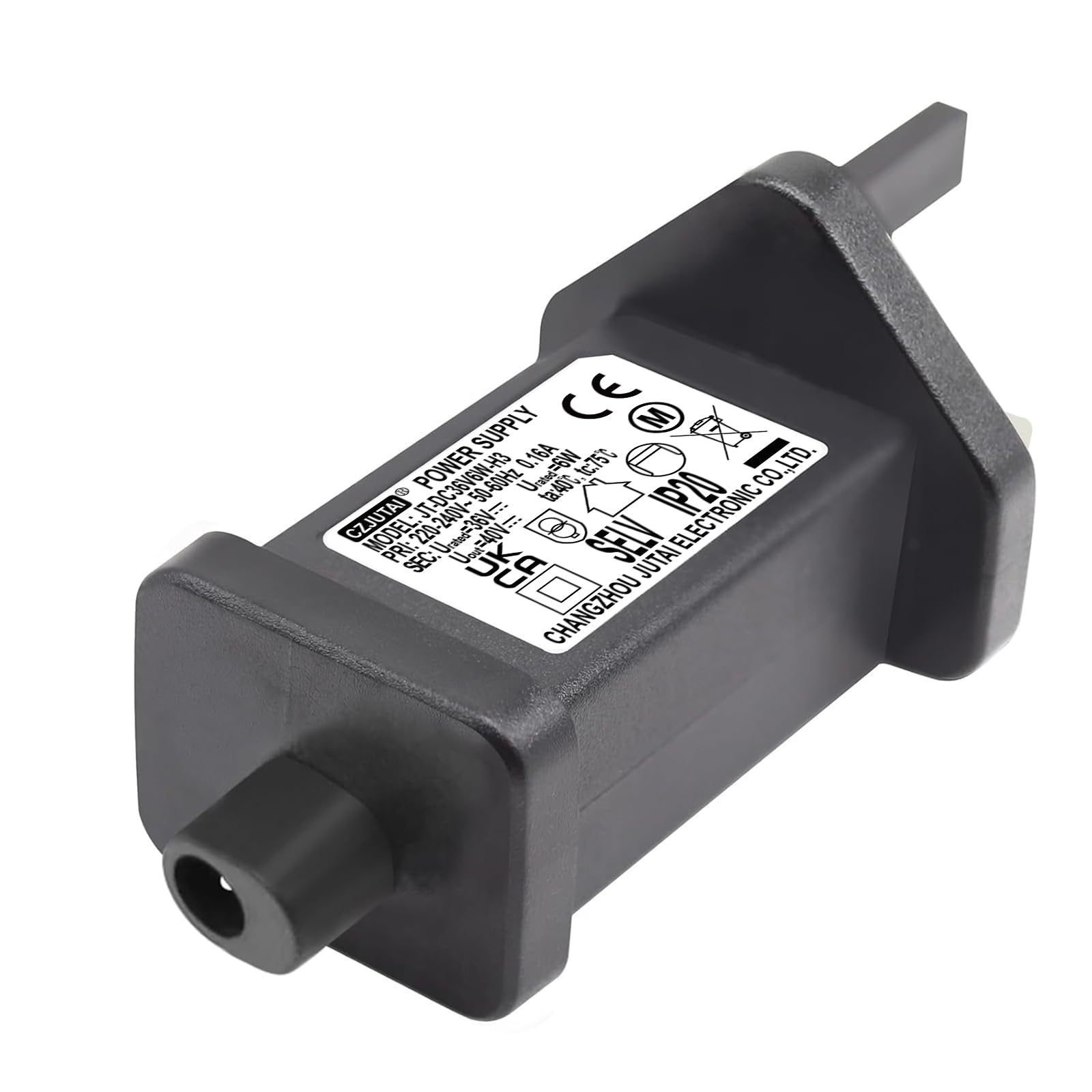 36V 6W LED Power Plug CZJUTAI JT-DC36V6W for String Lights - Indoor-Outdoor Power Adapter