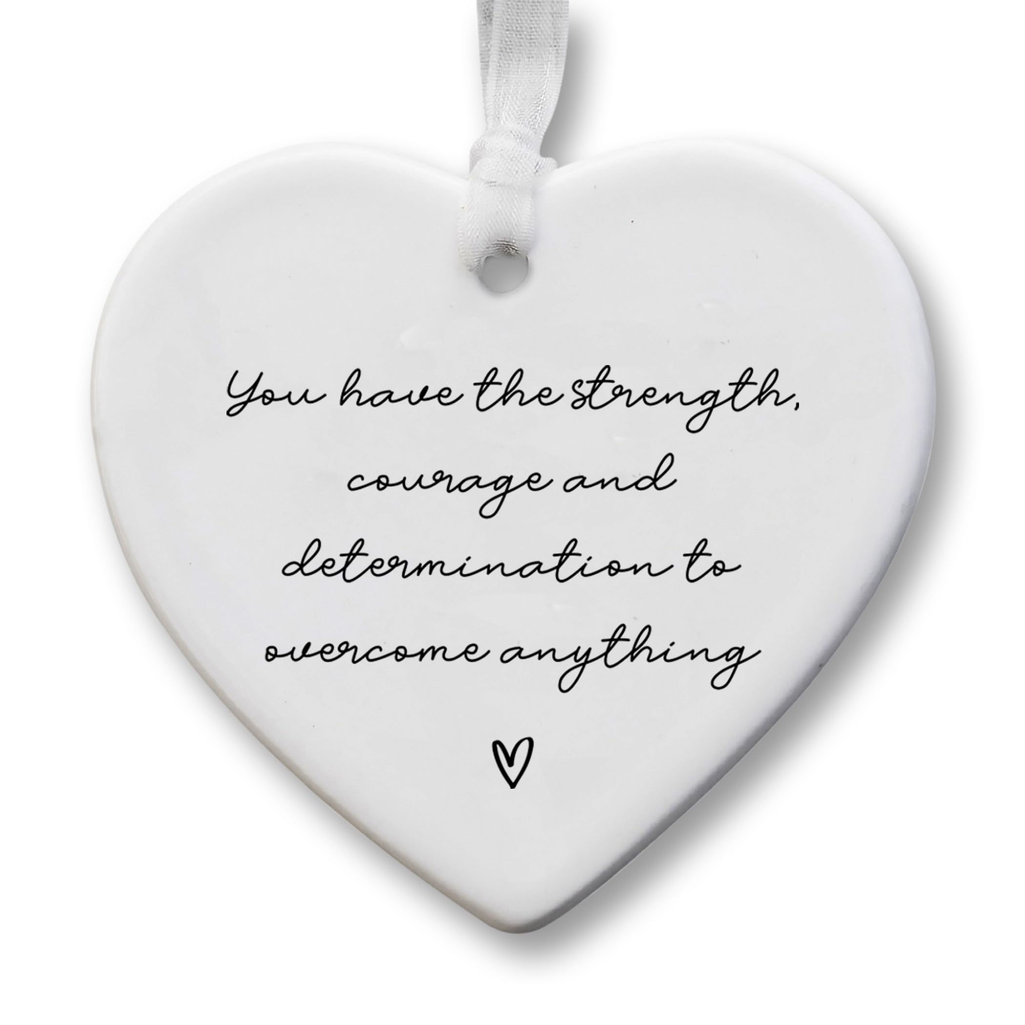 Positive Quote | Ceramic Keepsake Heart | Positive Message | Inspirational Gift | Encouragement Gift