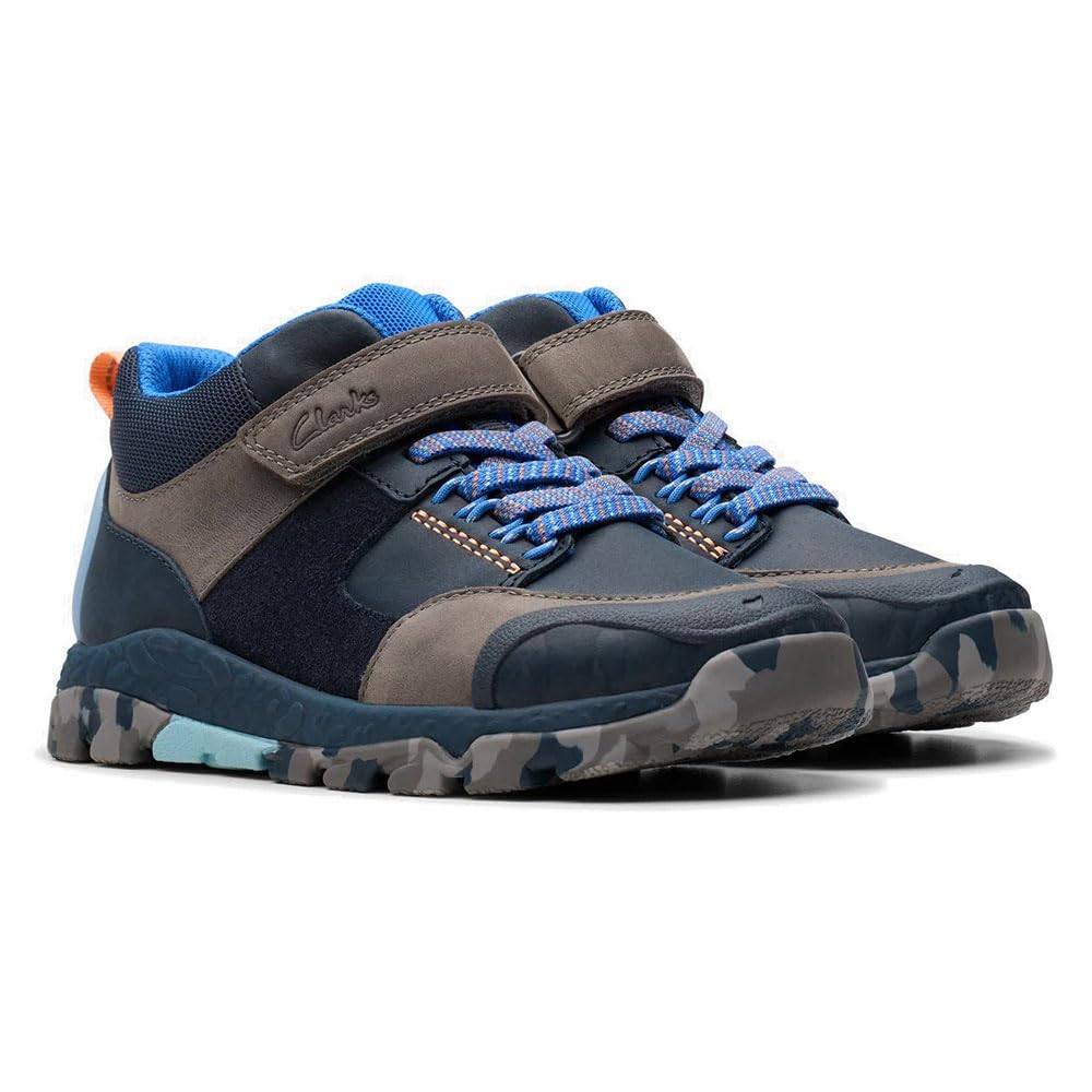 Clarks Steggy2 Glow K Childrens Navy Combi, 11.5