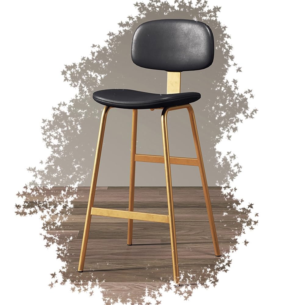 Tabouret de bar 65cm assise en cuir ergonomique pour éliminer l'inconfort au comptoir