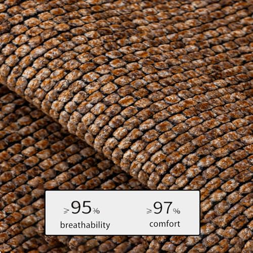 Hochwertiger rutschfester Sofabezug, verdickter Chenille-Stoff, fusselfest, ganzjähriger Schutz, elegant, grau, passend für Sofas bis zu 70 x 240 cm