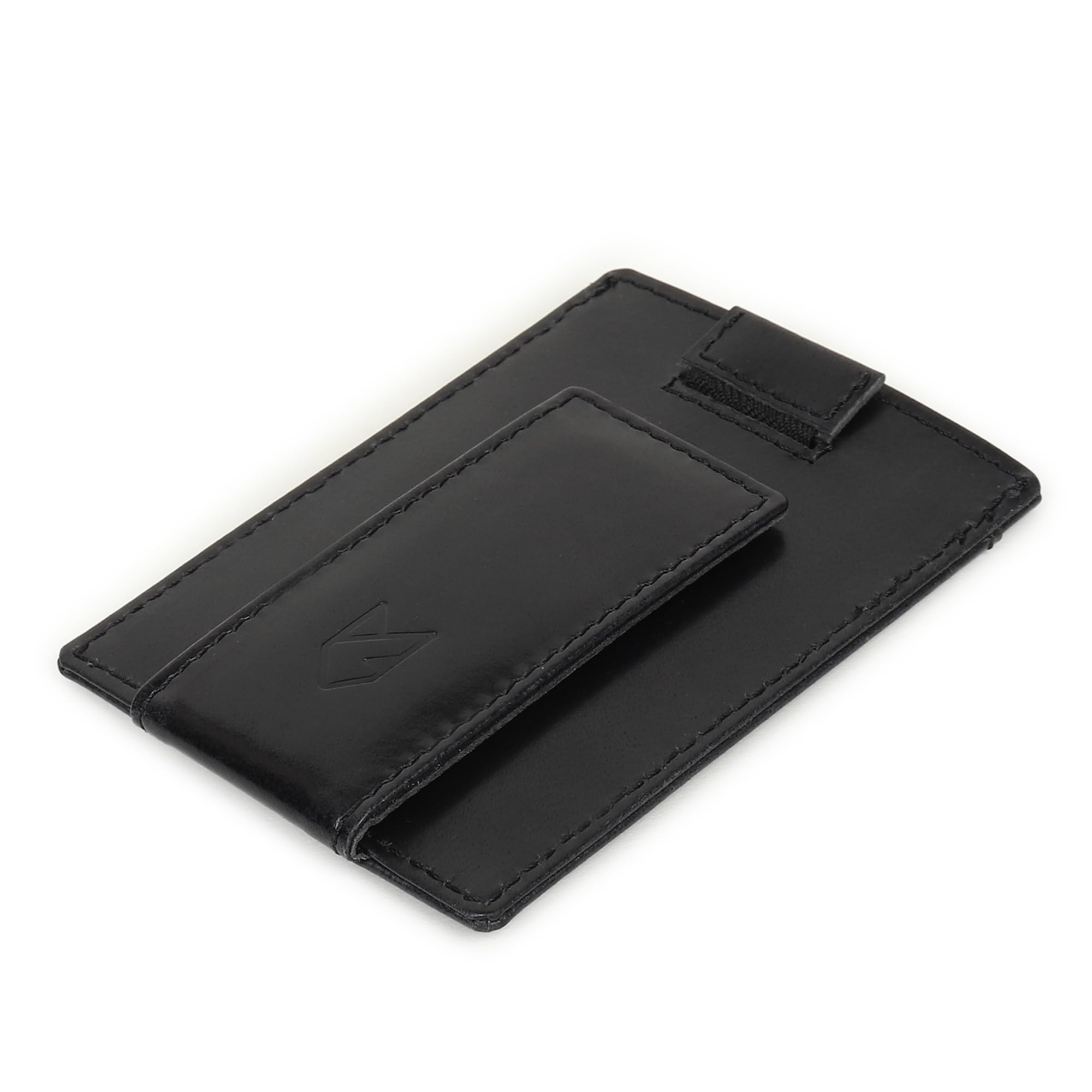 FOXHACKLE Slim Minimalist Leather Wallet with Magnetic Money Clip Front Pocket Credit Card Holder for Men and Women