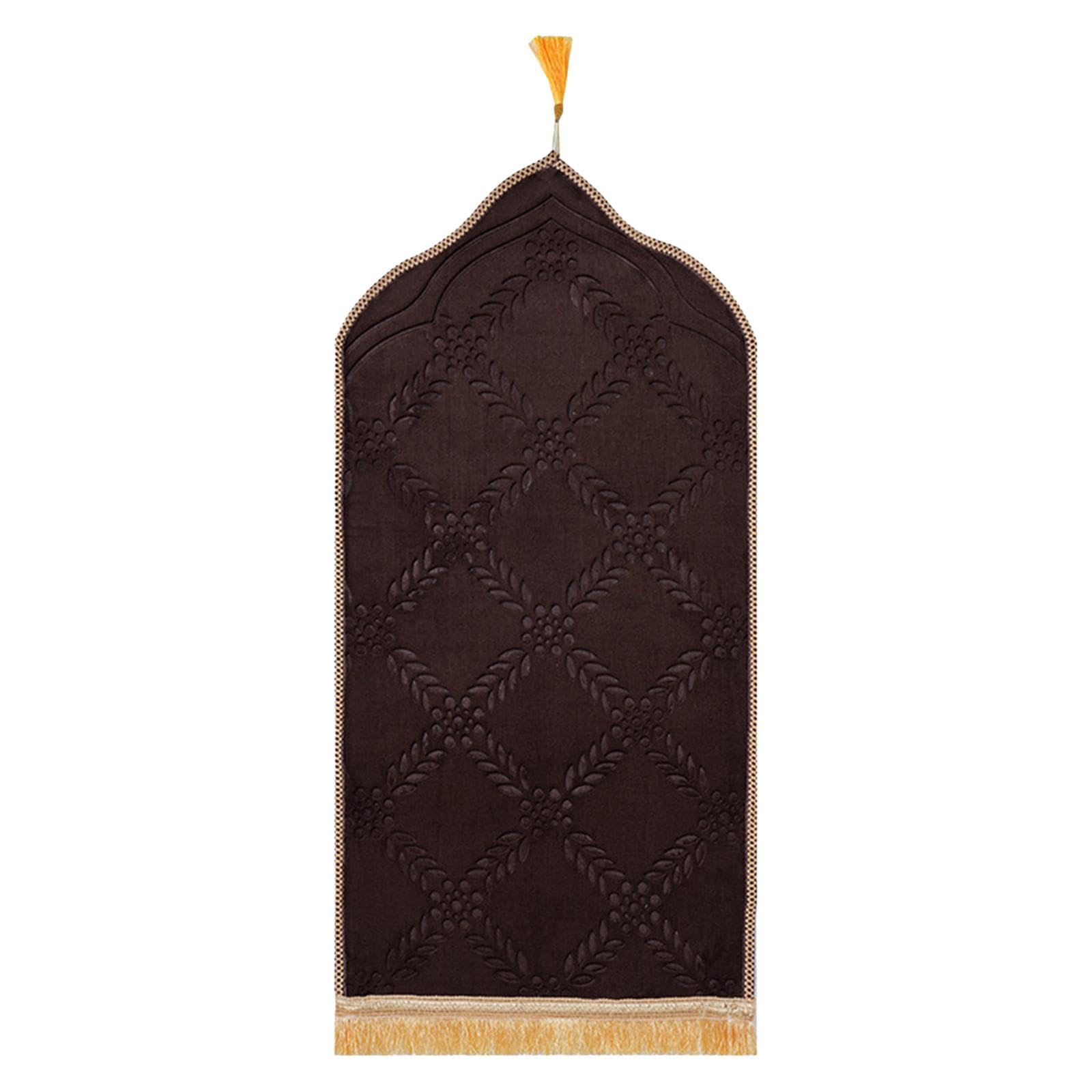 prayer rug soft turkish portable muslim prayer mat for adults men women kids coffee