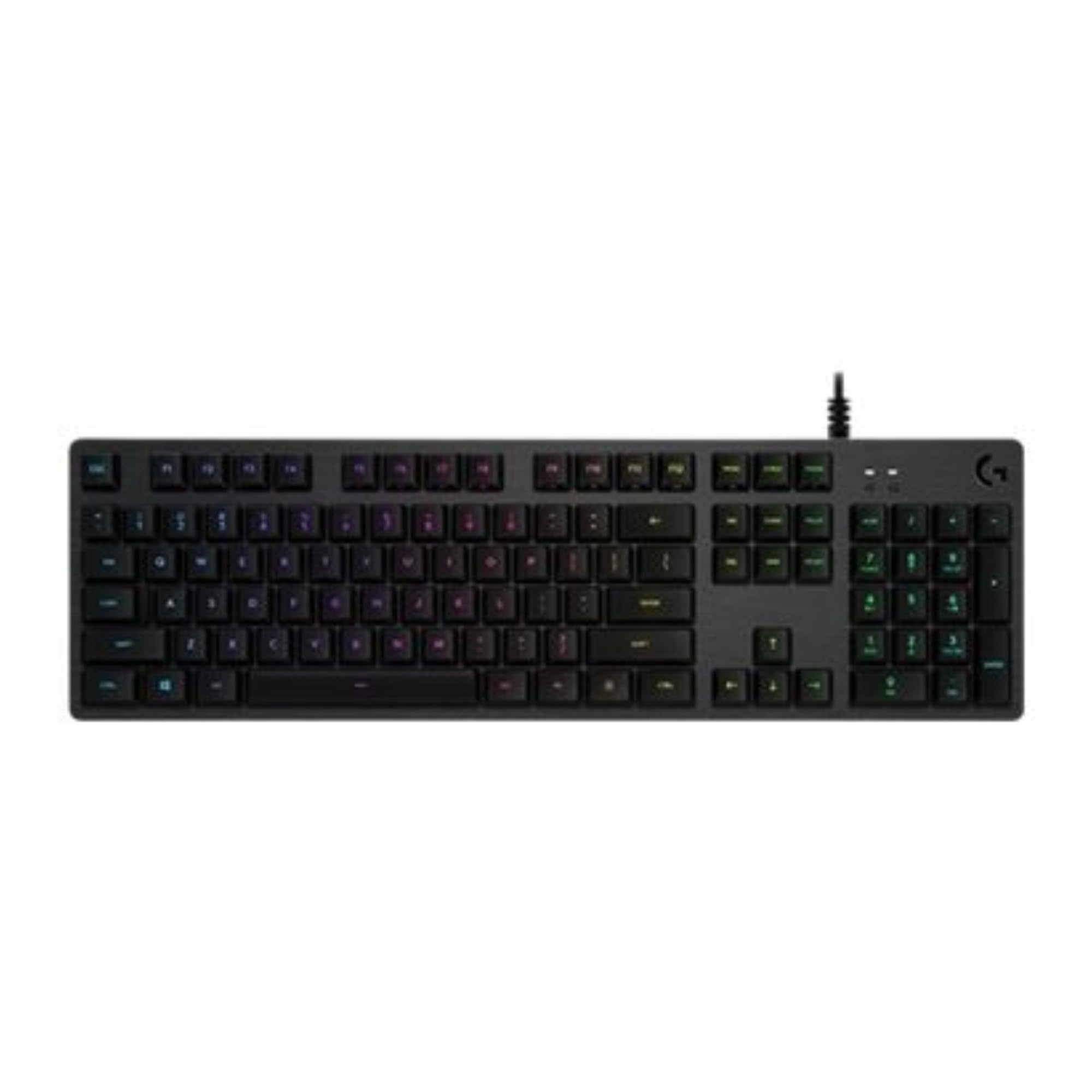 Logitech G512 mechanische Gaming-Tastatur, GX-Blue Clicky Switches, LIGHTSYNC RGB, Aluminium-Gehäuse, AZERTY-Layout, Schwarz
