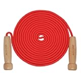 16 FT Long Jump Rope for Kids, Adjustable Double Dutch Skipping Rope with Wooden Handle, Multiplayer Team Jumping Rope for Outdoor Fun, School Sport, Party Game, Birthday Gift