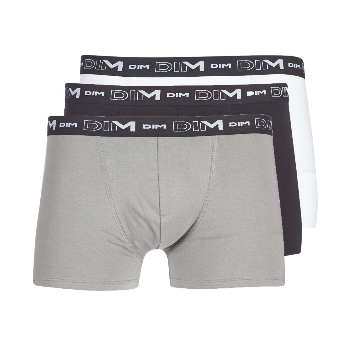 Dim Stretch Pack de 3 - Boxer - Homme - Noir/​Gris/​Blanc - 4