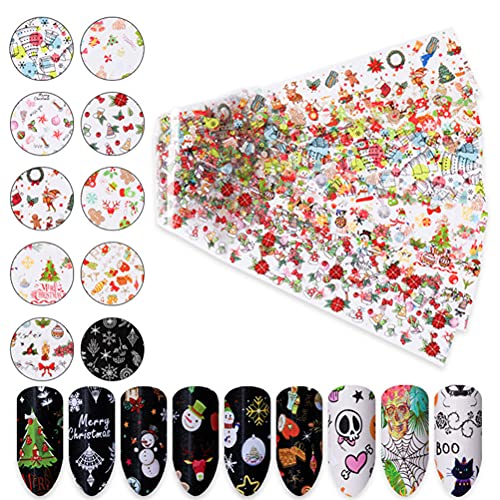 TangYang 30 PCS Nagelaufkleber Halloween,Nagelaufkleber für Kinder,Sternenhimmel Nageltransferaufkleber…