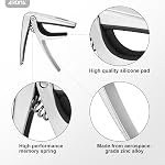 Aroma Ukulele Capo for 4 Strings Soprano Concert Baritone Ukulele and Mandolin Professional Quick Release