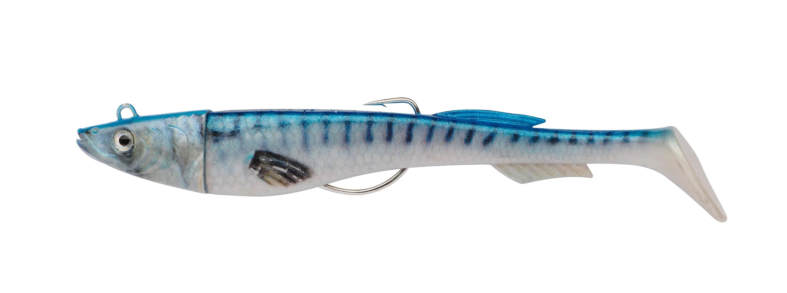 Berkley PowerBait® Power® Sardine; Weedless Soft Plastic Lure for Saltwater Fish Anglers; Scented Swimbait for Seabass; Boat & Shore Fishing with Flashing Action & Spare Bodies, 12cm, Hot Cod