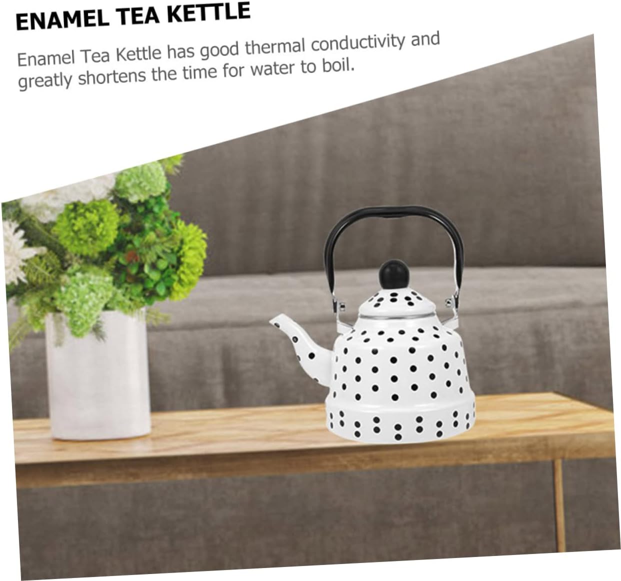 Cabilock Water Boiler Kettle Stovetop Teakettle for Tea Stove Top Tea House Restaurant Enamel Kettle Kitchen