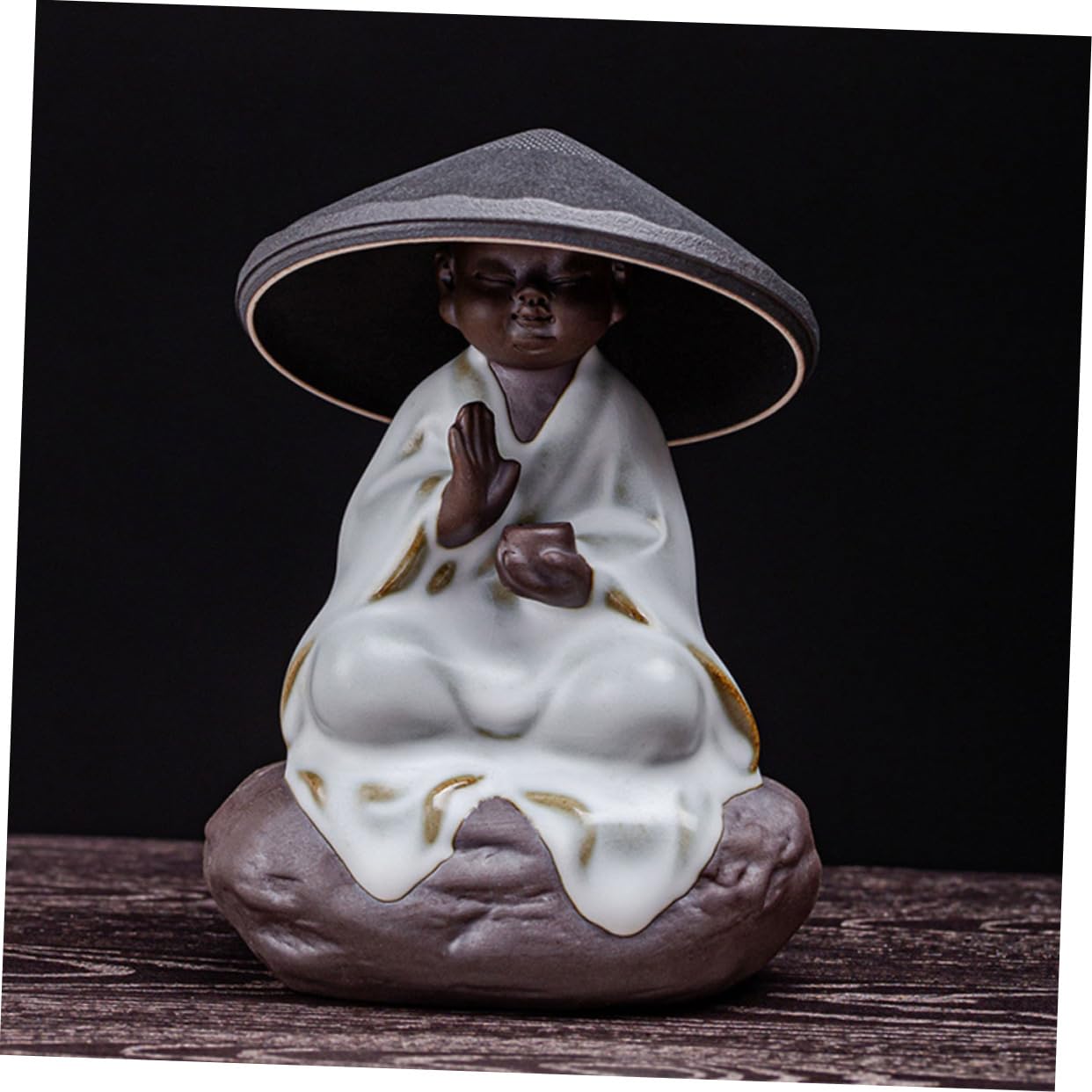 1juego Infusor De Té Cerámico Miniatura Diseño De Buda Accesorios Para Ceremonia Del Té Compacto y Ligero Para Decoración Del Hogar Para y Uso Personal