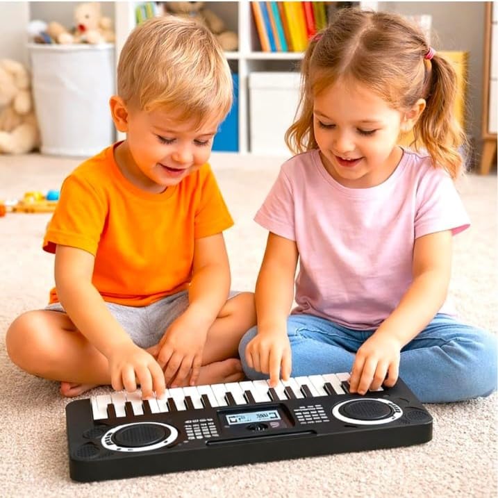 Kids Piano Keyboard 37 Key for Beginners with LCD Display | Educational Songs, Dual Built-in Speakers, 34.5 x 13 x 4 cm, Ages 3 and Above, Portable Design-image-12