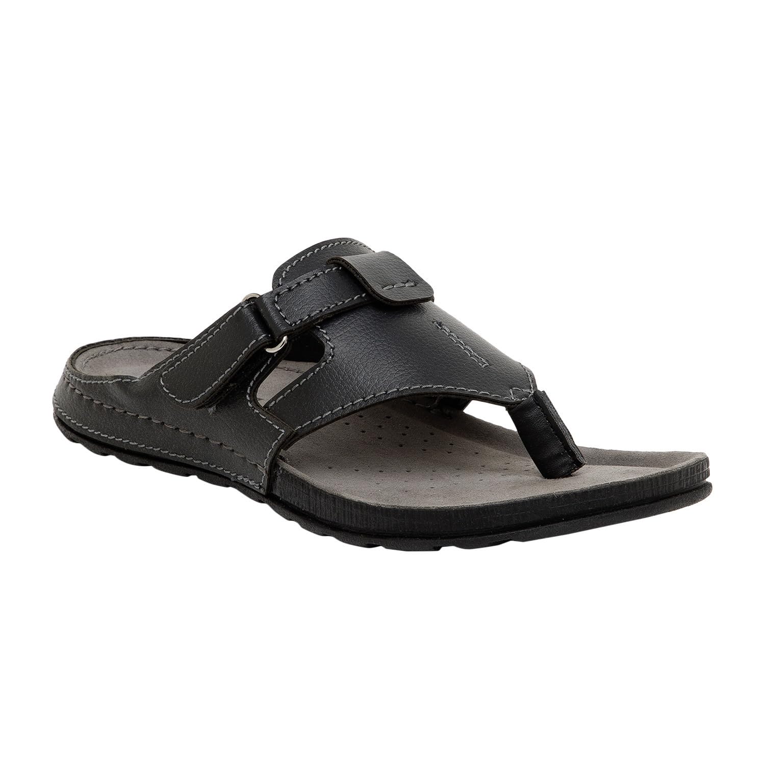 INSOFT Mens Slip on Black Sandal | Hand Stitched | Comfortable Footbed & Breathable | Classic Design | Slip Resistant Sandal | 6 UK (B0CZRWMHTL) Amazon Price History, Amazon Price Tracker