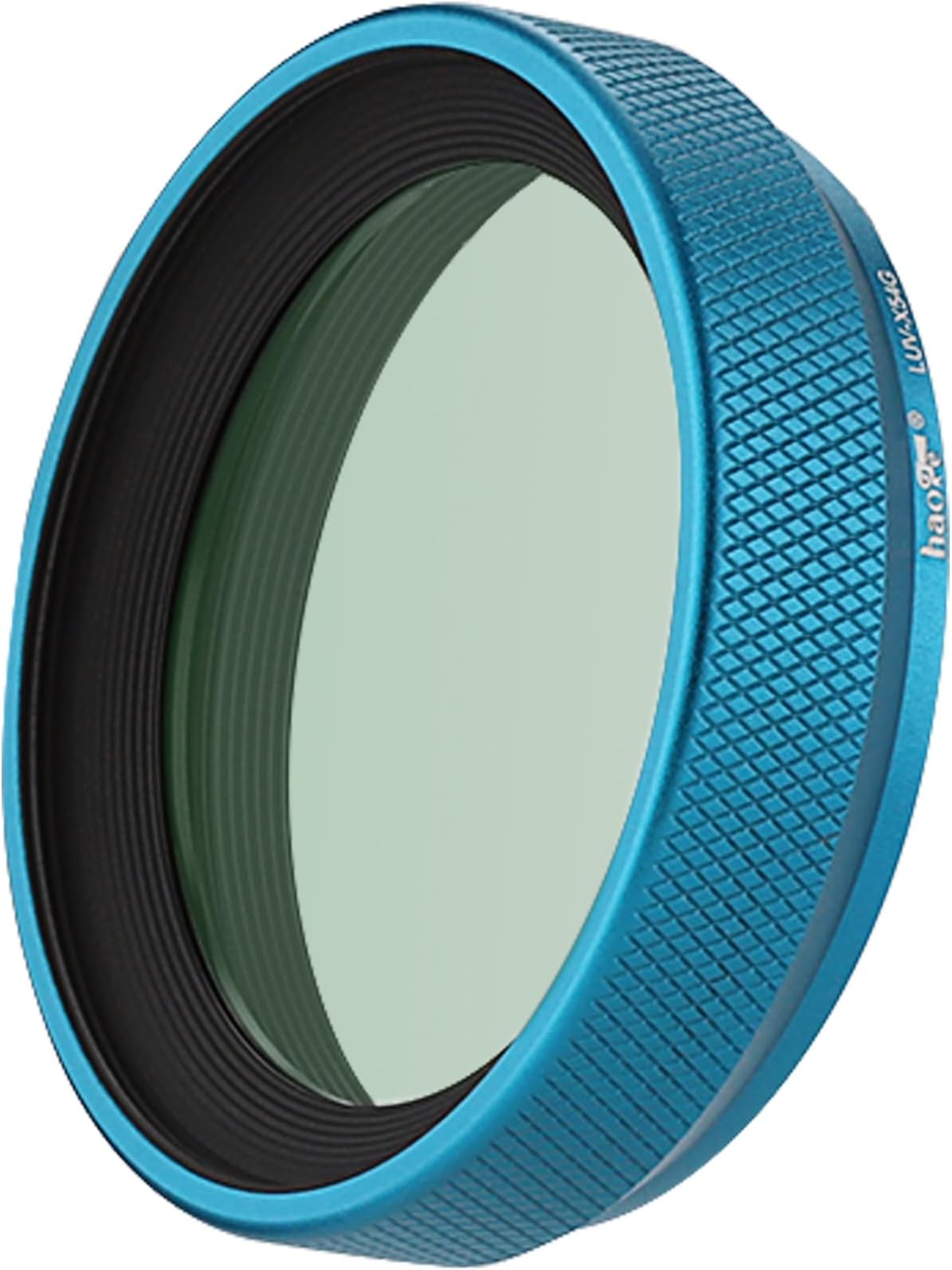 Haoge LUV-X54G Metal Lens Hood with MC UV Protection Multicoated Ultraviolet Lens Filter for Fujifilm x100vi Fuji X100V Camera Blue