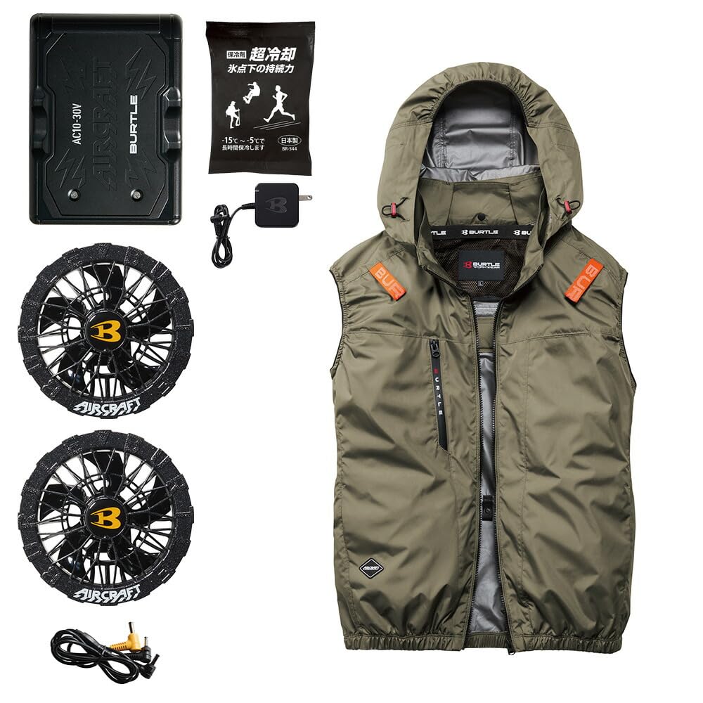 熱中症対策アラーム　バートル　BURTLE バッテリー 空調服 Amazon.co.jp: バートル BURTLE 空調ウェア AC2094 アーバンブラック