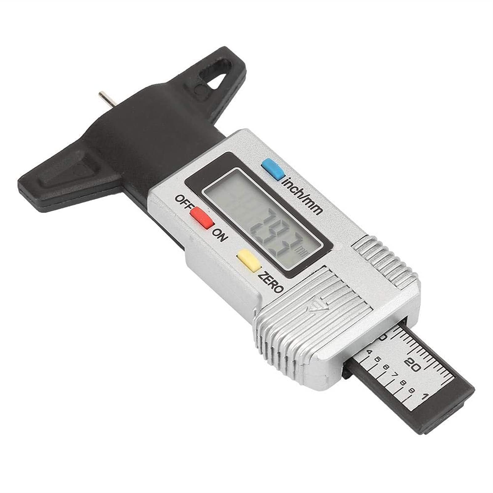 Wykrywanie głębokości bieżnika 0-25.4 mm LCD Cyfrowa głębokość opon 0,01 mm narzędzie do sprawowania bieżnika